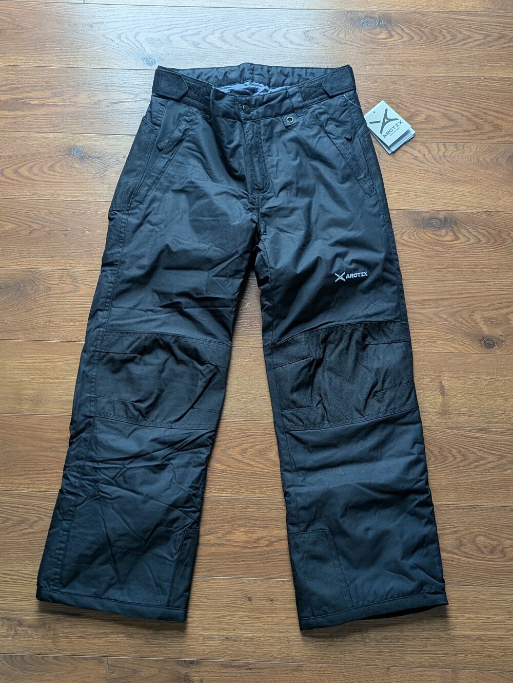 Arctix Unisex Snowpant Black Kids Large NWT With Reinforced Seat Knees